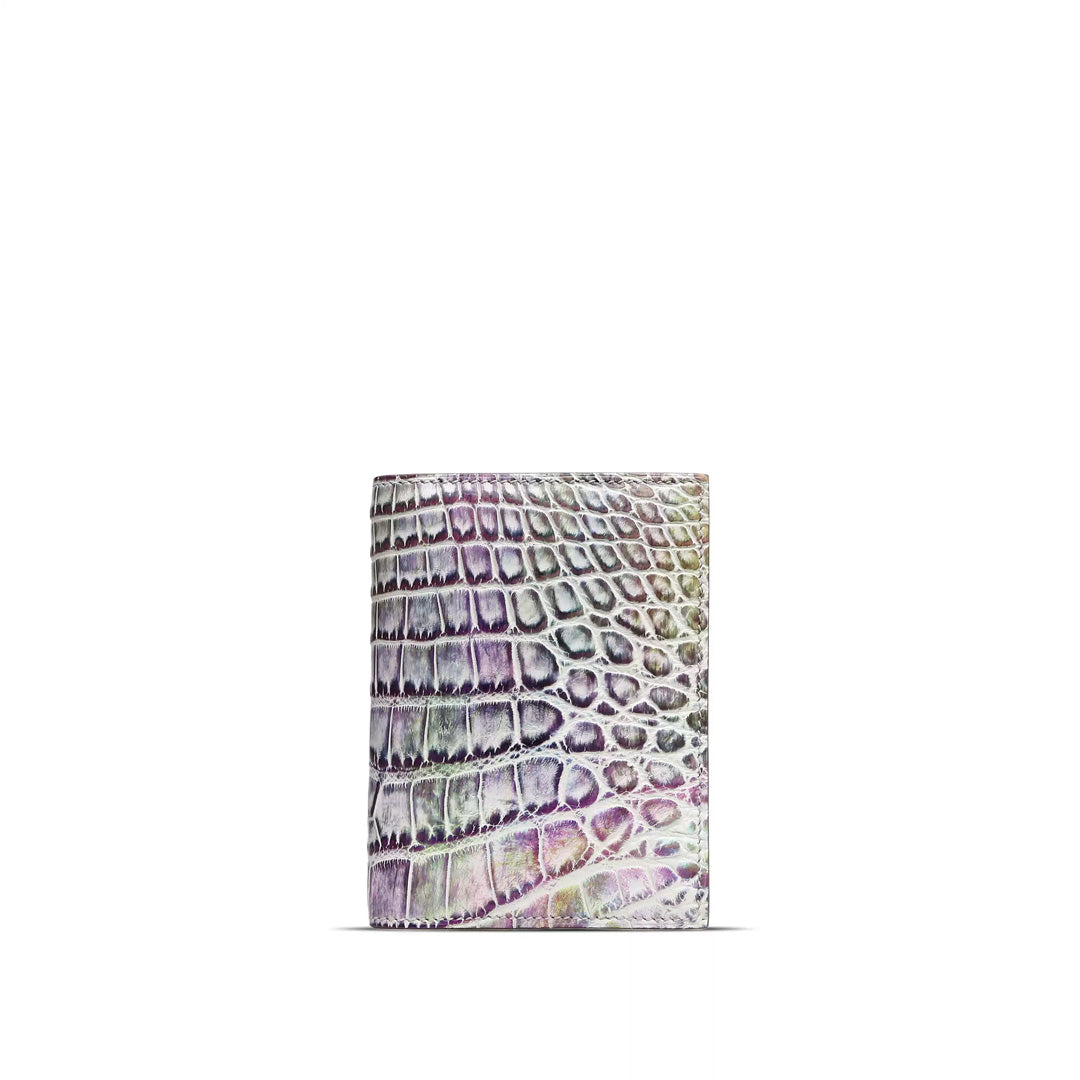 Crocodile Leather Passport Case - detail view