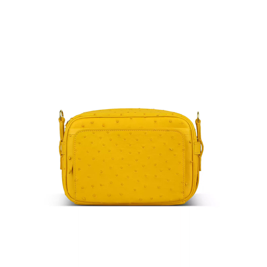 Ostrich Leather Crossbody Bag