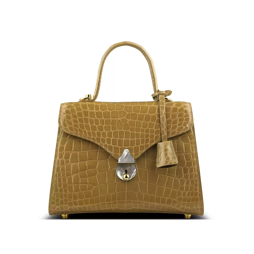 Luxury Handcrafted Crocodile Leather Crossbody Bag