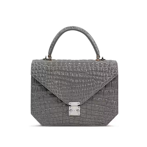 Luxury Crocodile Leather Envelope Bag | Handmade Shoulder & Crossbody Bag